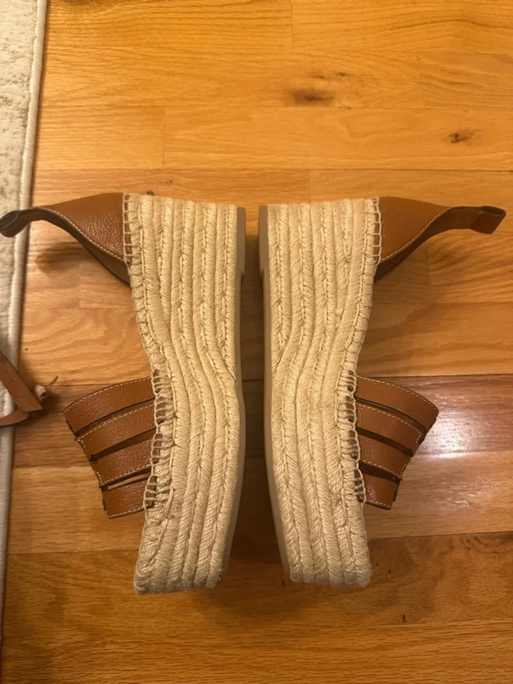 Tory Burch Tan Leather Espadrille High platform - Picture 6 of 6